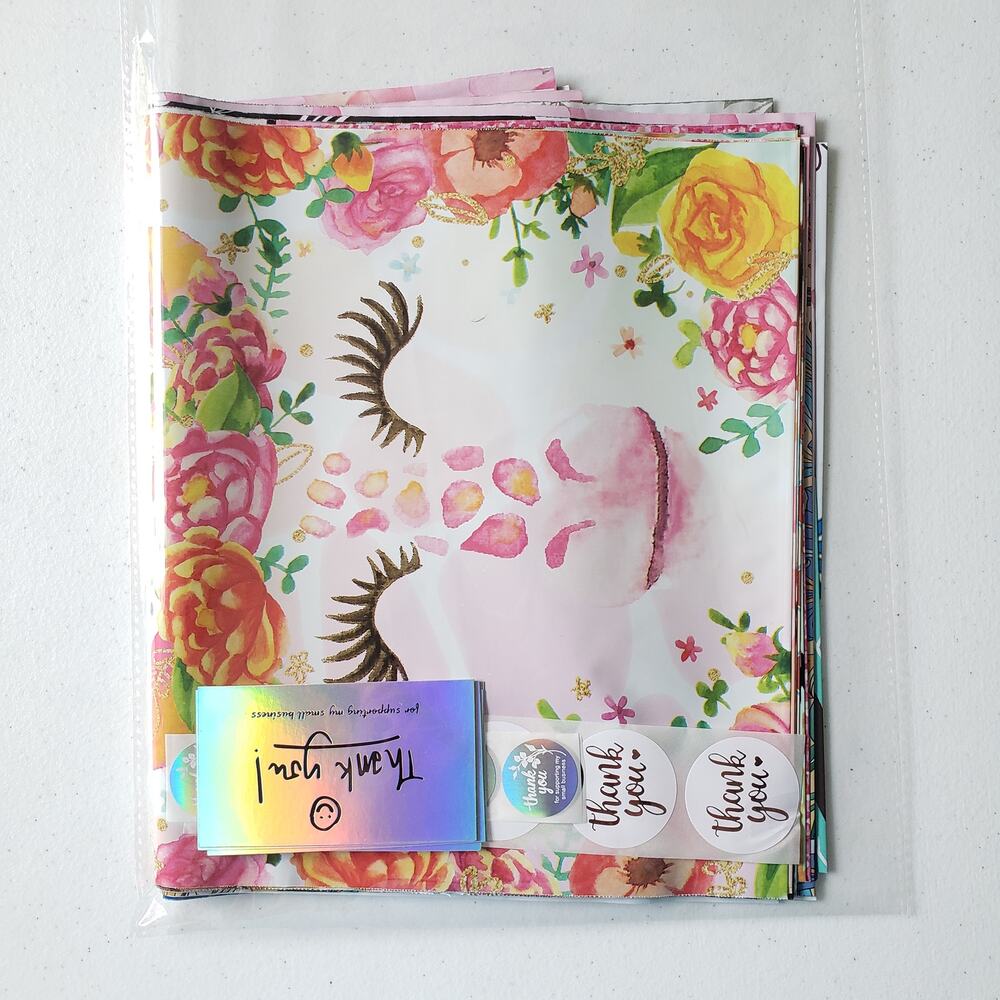 Reseller Shipping Variety Pack – Polymailers, Thank You Stickers & Cards
